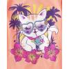 imageThe Childrens Place Girls Animal Short Sleeve Graphic TShirts MultipackPineappleCat PoolCat Drink