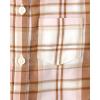 imageThe Childrens Place Girls Long Sleeve Plaid Twill Tie Front Button Down ShirtBunnys Tail Plaid