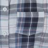 imageThe Childrens Place Girls Long Sleeve Plaid Twill Tie Front Button Down ShirtSmoky Blue