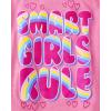 imageThe Childrens Place Girls TrendsIcons Short Sleeve Graphic TShirts4 PackSmart GirlSmilePeacePower