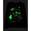 imageThe Childrens Place Kids All HolidaysBirthdays Long Sleeve Graphic TShirts2 PackCatSpooky Doodle