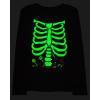 imageThe Childrens Place Kids All HolidaysBirthdays Long Sleeve Graphic TShirts2 PackSkeleton CandyWitch Cat