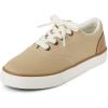imageThe Childrens Place Boys Casual Lace Up Low Top SneakersTan Canvas