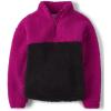 imageThe Childrens Place Girls Active Long Sleeve Hooded SweatshirtPink Sherpa Colorblock