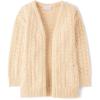 imageThe Childrens Place Girls Long Sleeve Open Front Knit CardiganFrappe