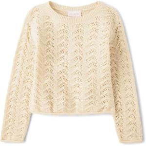 imageThe Childrens Place Girls Long Sleeve Crew Neck Pullover SweaterDusky Blue Stitch