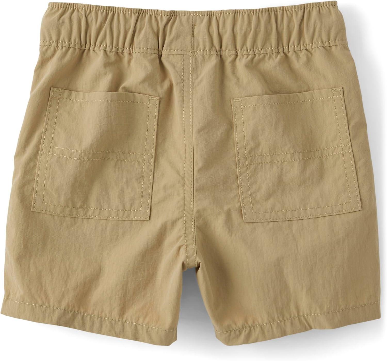 imageThe Childrens Place Baby Boys and Toddler Quick Dry Pull on Cargo Shorts 3quotJava Hill