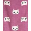 imageThe Childrens Place Girls Long Sleeve Top and Pants Pajama SetsLeopardCats 2pack