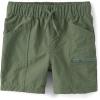 imageThe Childrens Place Baby Boys and Toddler Quick Dry Pull on Cargo Shorts 3quotGreenwich