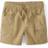 imageThe Childrens Place Baby Boys and Toddler Quick Dry Pull on Cargo Shorts 3quotJava Hill