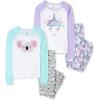 imageThe Childrens Place Girls Long Sleeve Top and Pants Pajama SetsKoalaUnicorn 2pack