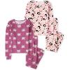 imageThe Childrens Place Girls Long Sleeve Top and Pants Pajama SetsLeopardCats 2pack