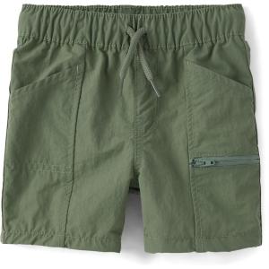 imageThe Childrens Place Baby Boys and Toddler Quick Dry Pull on Cargo Shorts 3quotGreenwich
