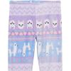 imageThe Childrens Place Girls Long Sleeve Top and Bottoms Cozy Fleece 2 Piece Pajama SetPurple Llama