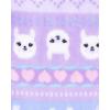 imageThe Childrens Place Girls Long Sleeve Top and Bottoms Cozy Fleece 2 Piece Pajama SetPurple Llama