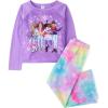 imageThe Childrens Place Girls Long Sleeve Top and Pants2 Piece Pajama SetSnow Girls
