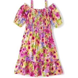 imageThe Childrens Place Girls Casual Sleeveless Tiered DressesMadalyn Floral Cold Shoulder