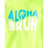 imageThe Childrens Place Boys and Toddler Long Sleeve Rashguard and Swim Trunks 2 Piece SetAloha Bruh