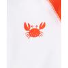 imageThe Childrens Place Boys and Toddler Long Sleeve Rashguard and Swim Trunks 2 Piece SetCrab Set