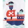 imageThe Childrens Place Boys and Toddler Long Sleeve Rashguard and Swim Trunks 2 Piece SetPirate Octopus