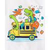 imageThe Childrens Place Boys and Toddler SchoolLearning Short Sleeve Graphic TShirts3 PackSnack TimeAnimalsSchool Bus