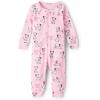 imageThe Childrens Place Baby Boys and Toddler Long Sleeve 100 Cotton ZipFront One Piece Footed PajamaPuppy