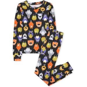 imageThe Childrens Place Baby Toddler and Big Kids Siblings Matching Halloween Pajama Sets CottonMonsters