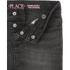 imageThe Childrens Place Girls Button Front Super Skinny JeansBlack Wash