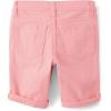 imageThe Childrens Place Roll Cuff Twill Skimmer ShortsFuzzy Pink