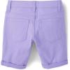 imageThe Childrens Place Roll Cuff Twill Skimmer ShortsIris Pop Purple