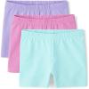 imageThe Childrens Place Girls Cartwheel ShortsPurplePinkTeal 3pack