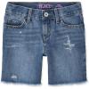 imageThe Childrens Place Girls Denim Midi ShortsMya Wash Single