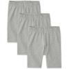 imageThe Childrens Place Girls Solid Bike ShortsHeather Gray 3pack