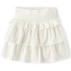 imageThe Childrens Place Girls Tiered Ruffle SkirtSimply White