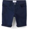 imageThe Childrens Place Roll Cuff Twill Skimmer ShortsBlue