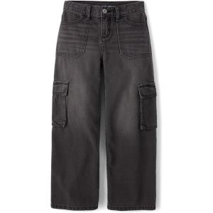imageThe Childrens Place Girls Baggy JeansThunder Wash Cargo