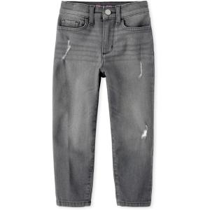 imageThe Childrens Place Girls Button Front Super Skinny JeansStormy Wash