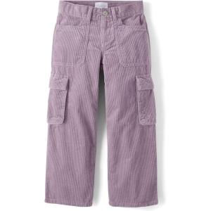 imageThe Childrens Place Girls Corduroy PantsThistle Mist Baggy Cargo