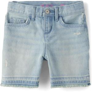 imageThe Childrens Place Girls Denim Midi ShortsRowena Wash