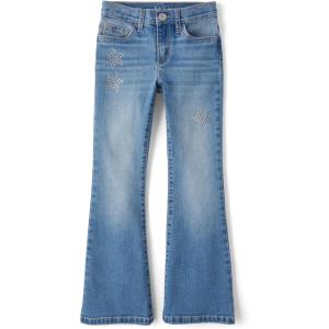 imageThe Childrens Place Girls Flare JeansValley Wash High Rise