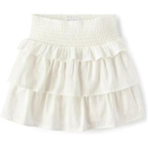 imageThe Childrens Place Girls Tiered Ruffle SkirtSimply White