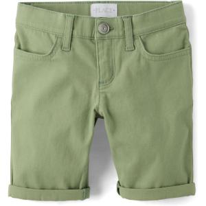 imageThe Childrens Place Roll Cuff Twill Skimmer ShortsMisty Glen