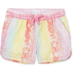 imageThe Childrens Place Baby Girls Denim Twill Pull on ShortsBright Pink Single