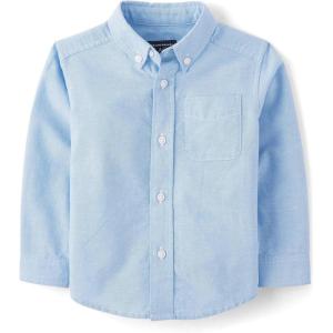 imageThe Childrens Place Boys Long Sleeve Oxford Button Down ShirtLt Blue Single