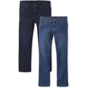 imageThe Childrens Place Girls Bootcut JeansBlue 2pack