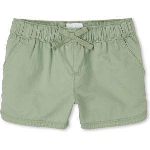 imageThe Childrens Place Girls Denim Pull On ShortsSoft Fern