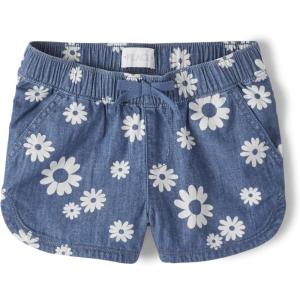 imageThe Childrens Place Girls Denim Pull on ShortsDahlia Wash