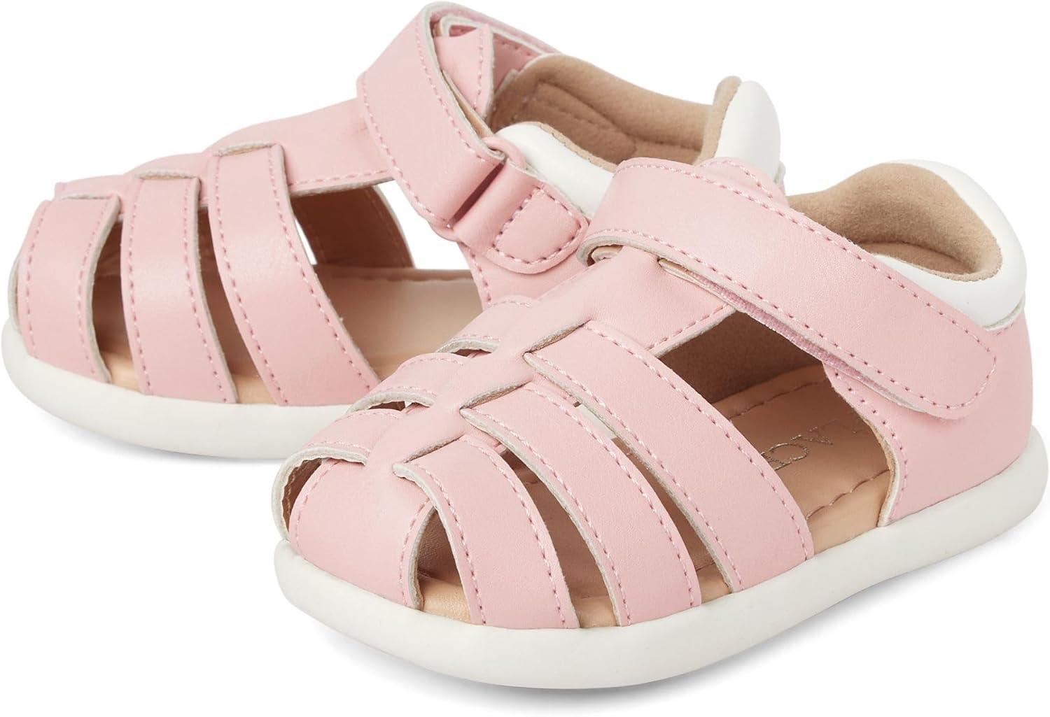 imageThe Childrens Place UnisexBaby and Newborn First Steps Sandals FishermanLt Pink Fisherman