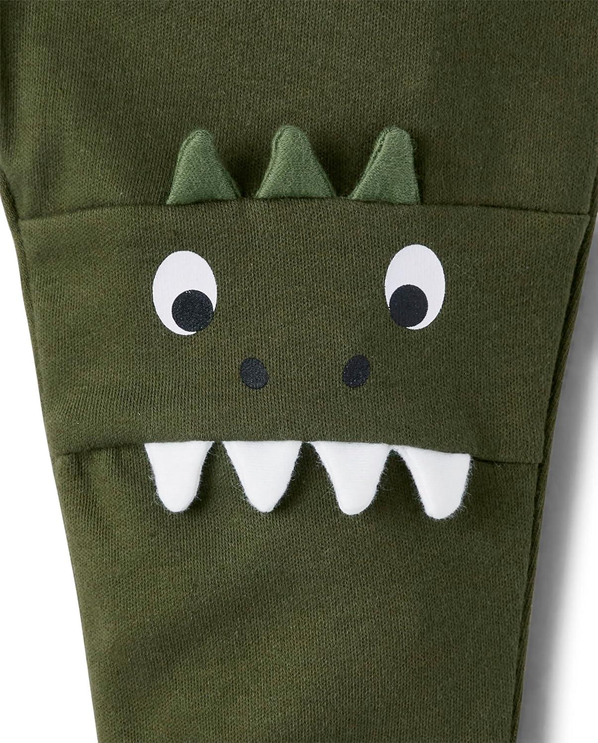 imageThe Childrens Place and Newborn Jogger BottomsDino Camo 2 Pack
