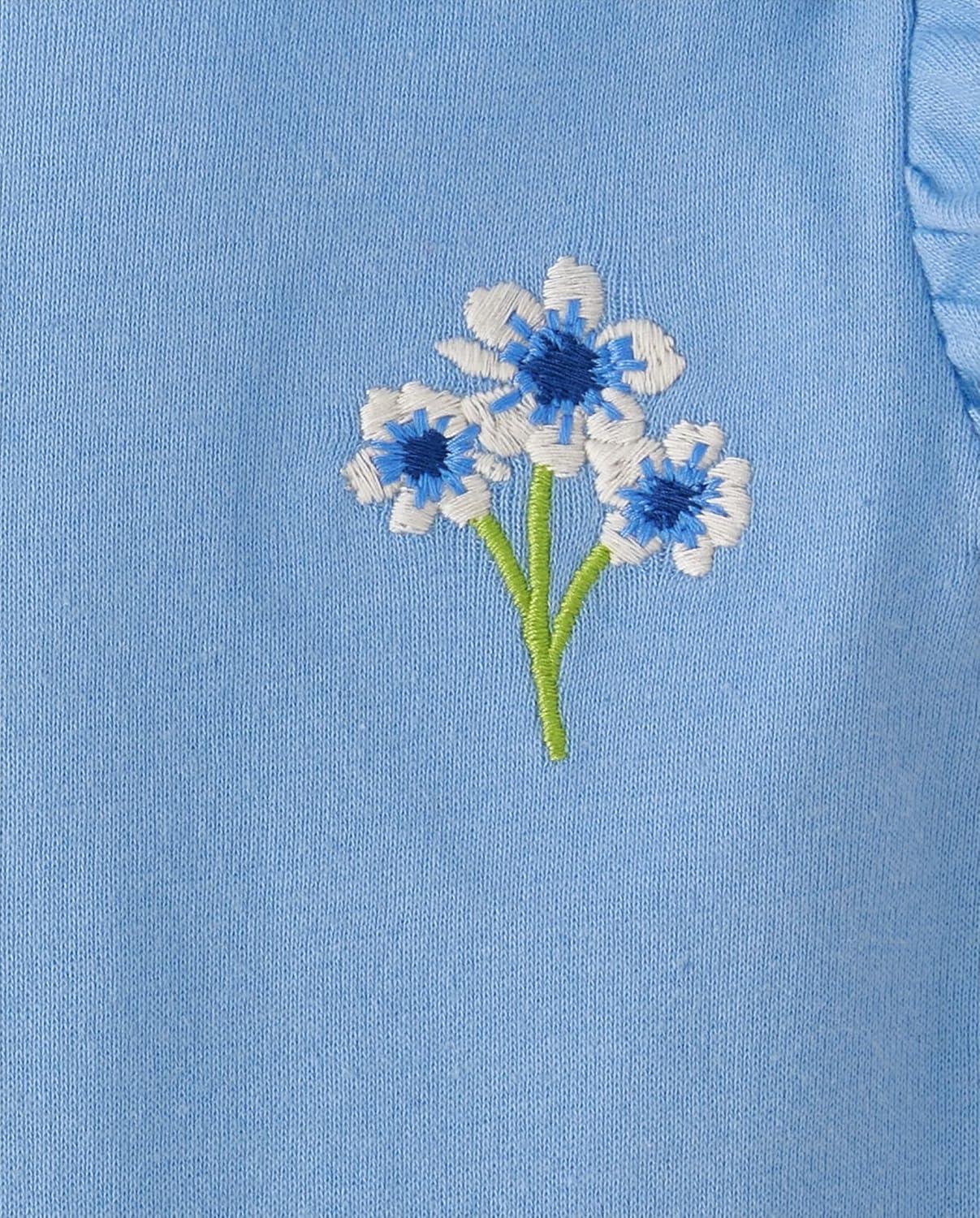imageThe Childrens Place babyboys And Newborn Short Sleeve Bodysuits MultipacksBaby Blue Floral 5pack